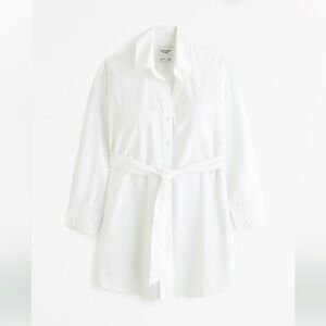 Relaxed Poplin Shirt Dress